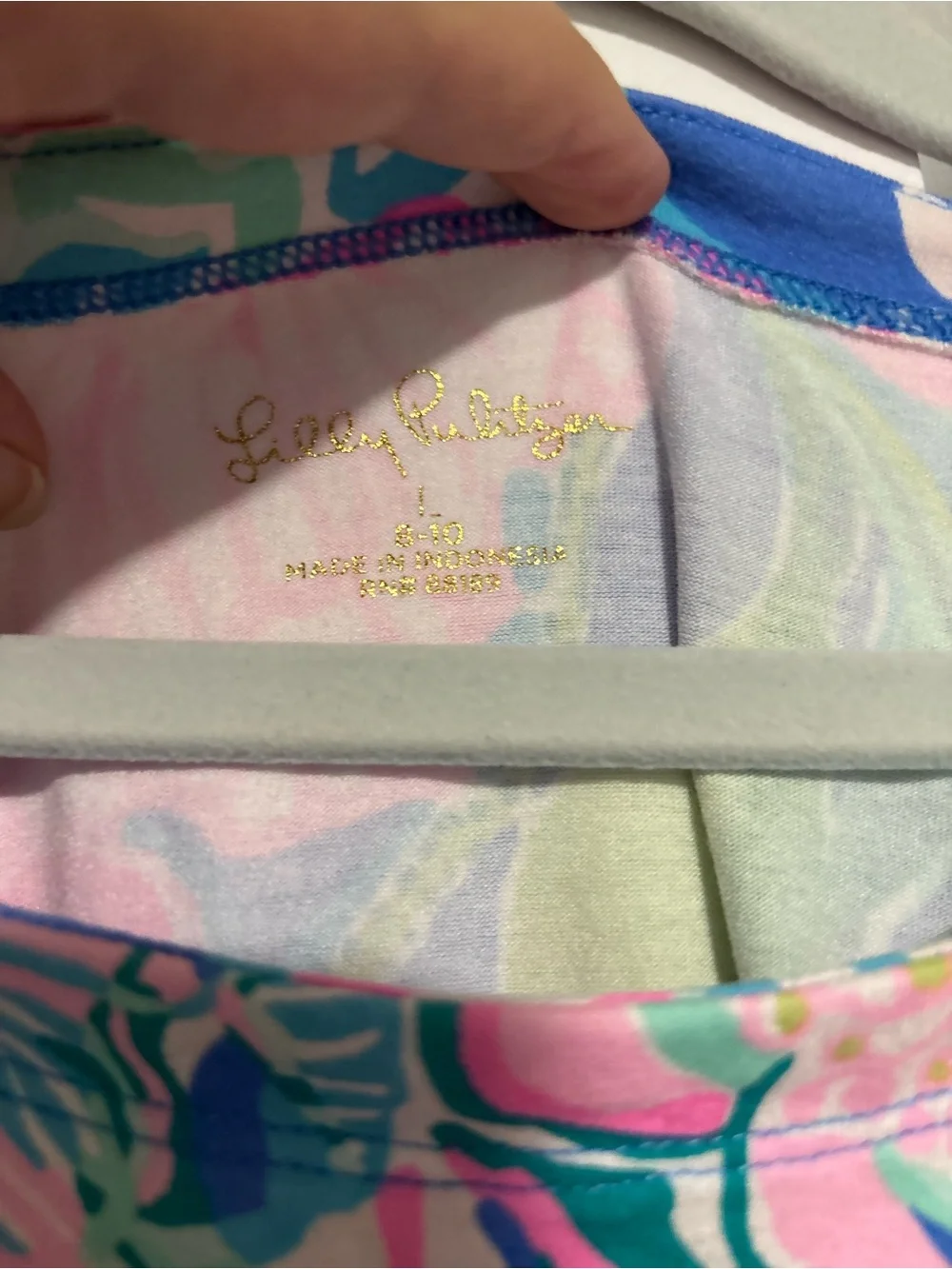 Lilly Pulitzer dress kids large 8-10 floral print